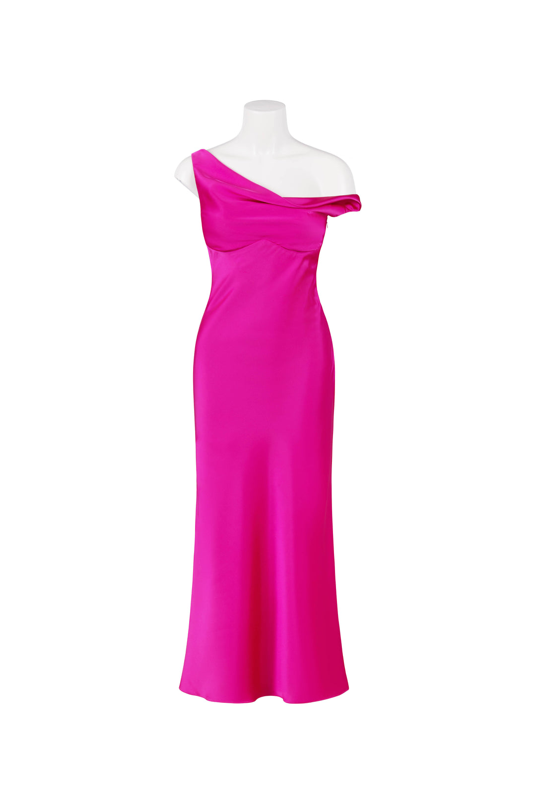 Daphne Satin Fuschia Cocktail DressDress